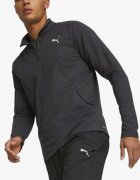 Puma Run Clounspun Knit 1 2 Zip Pup Black