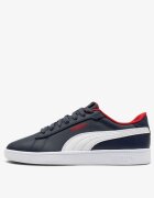 Puma Smash 3.0 Leather Jr Navy/Red