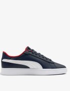 Puma Smash 3.0 Leather Jr Navy/Red