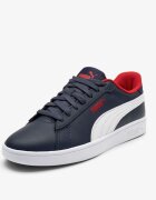 Puma Smash 3.0 Leather Jr Navy/Red