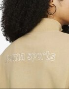Puma Team Womens Half-Zip Sweatshirt Beige