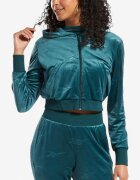 Reebok Classics Energy Q4 Velour Full-Zip Hoodie Teal