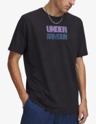 Under Armour Block Logo Ss Tee Black