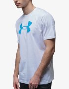 Under Armour Reflective Big Logo Ss Tee White/Blue