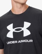 Under Armour Spotstyle Logo Update Ss Tee Black