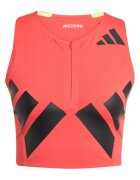 adidas Дамска тениска за бягане SS 2025 - Черен/Оранжев