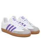 adidas Дамски кецове - естествена кожа - бели - текстил