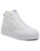 adidas Дамски кецове - текстил/еко кожа - бели