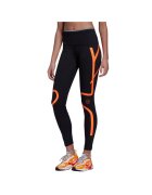adidas Дамски спортен панталон aSMV TPA - полиестер/еластан - черен/оранжев