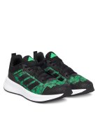 adidas Детски спортни обувки - черно/зелено - текстил/синтетика
