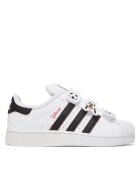 adidas Детски спортни обувки - еко кожа - бели - система за закопчаване с велкро