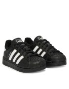 adidas Детски спортни обувки еко кожа - черни - с връзки