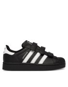 adidas Детски спортни обувки - модел Samba - велкро - черни - екологична кожа