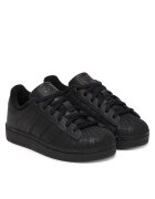 adidas Детски спортни обувки - с връзки - екологична кожа - черни