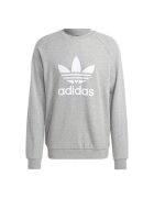 adidas Мъжка спортна блуза - Adicolor Classics Trefoil - сива - памук