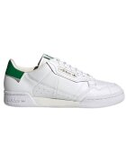 adidas Мъжки спортни обувки - Continental 80 - екологична кожа - бели със зелени акценти - удобни