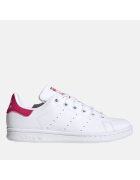 adidas Originals Детски обувки - Stan Smith - синтетични - бял/розов