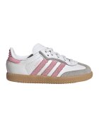 adidas Originals Кожени спортни обувки Samba OG с велур - Пастелнорозов/Светло кафяво/Бял