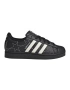adidas Originals Кожени спортни обувки Superstar II със звездовиден принт - Черен/Мръснобял