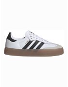 adidas Originals Маратонки Samba с платформа и велур - Бял/Черен/Светло бежово
