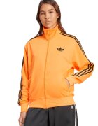 adidas Originals Суитшърт Firebird Track с лого и цип - Черен/Оранжев