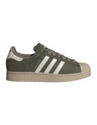 adidas Originals Велурени кецове Superstar II - Мръснобял/Папратово зелено/Светло бежово