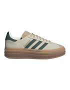 adidas Originals Велурени спортни обувки Gazelle Bold - Тъмнозелен/Сиво-бежов