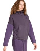 adidas Sportswear Худи Z.N.E с цип и паднали ръкави - Виолетов/Тъмновиолетов