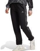 adidas Sportswear Спортен панталон с памук с лого - Черен/Tъмносив