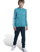 adidas Sportswear Суитшърт с качулка и цип - Тюркоаз/Тъмнозелен
