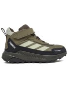 adidas средновисоки текстилни спортни обувки с Climaproof и велкро Terrex - зелени