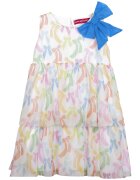 Agatha Ruiz de la Prada Флорална рокля с волани - Бял - Оранжев - Син -