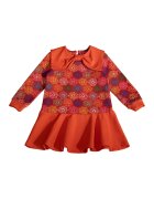 Agatha Ruiz de la Prada Разкроена рокля с десен и яка с форма на панделка - Многоцветен