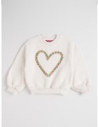Agatha Ruiz de la Prada Суитшърт Heartbeat с овално деколте - Бежов