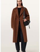 AllSaints Дълъг тренч Sellma с вълна и копчета