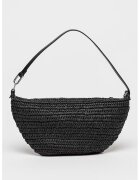 AllSaints Сламена чанта за рамо Luna с регулираща се кожена презрамка