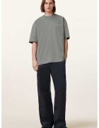 AllSaints Уголемена памучна тениска Underground с лого