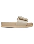 Armani Exchange Дамски чехли Light Mirage - екологична кожа - модел XDP061 - бежови