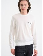 Armani Exchange Фино плетен пуловер с вълна