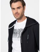 Armani Exchange Худи с цип и джобове встрани