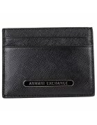 Armani Exchange Кожен калъф за карти с лого