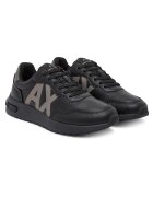 Armani Exchange Мъжки спортни обувки черни - екологична кожа - за бягане