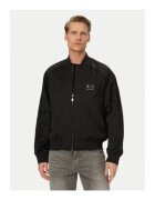 Armani Exchange Мъжко бомбър яке - черно - смесен материал - удобна кройка
