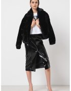 Armani Exchange Миди пола с лачена материя