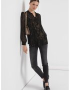 Armani Exchange Мрежеста риза - Златист/Черен