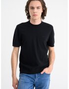 Armani Exchange Памучна тениска с овално деколте