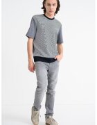 Armani Exchange Суитшърт с памук - Червен/Слонова кост/Ултрамарин синьо
