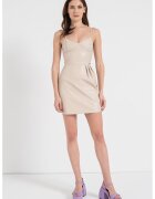 Armani Exchange Рокля от еко кожа без ръкави