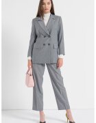 Armani Exchange Сако с двуредно закопчаване - Бял/Тъмносин
