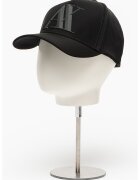 Armani Exchange Шапка с козирка и релефен монограм